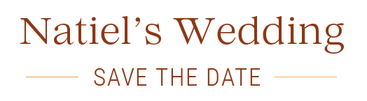 Natiel's Wedding · Save the Date